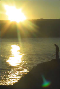 Playing golf at Gwbert-on-Sea, sent by Ceredig Roberts, Boise, Idaho, USA