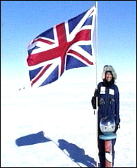 Fiona arrived at the South Pole in 42 days - smashing the previous record for a solo, unaided walk by eight days