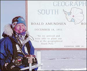 Fiona says she was so emotional when she arrived at the pole that tears poured down her cheeks