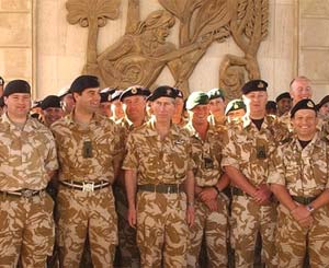 Prince Charles with British troops
