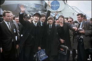  The Fab Four touched down in New York on 7 February 1964. The pilot had radioed ahead and told the band that thousands of fans were awaiting them.