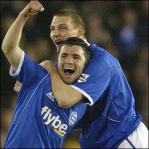 Damien Johnson gets Birmingham's opening goal