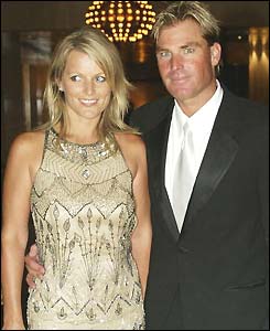 Shane Warne and wife Simone
