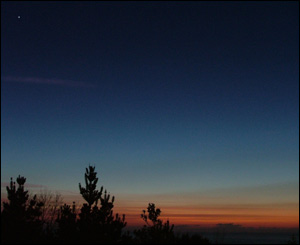 This picture was taken by Owain Pritchard from the plaza of Aberystwyth Arts Centre