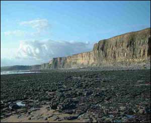 Cwm Nash beach in south Wales, as captured by Gareth Davies from Broughton