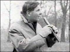 John Timpson with Ethiopian bird pipe