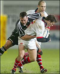 Bryn Cunningham attempts to break through for Ulster