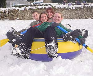 From back to front: Richard Nash, Joanne Moore, Sian Rogers and Sarah Boyle