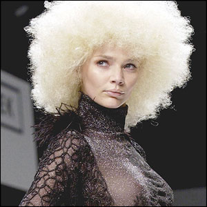 Model Jodie Kidd at Ronit Zilkha