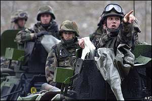 French soldiers in search area near Stolac