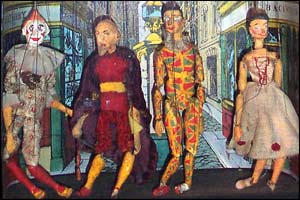'Harlequinade puppets'