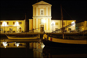 The San Giacomo church on the eve of Pantani's funeral