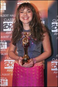 She won a Classical Brit in May 2000