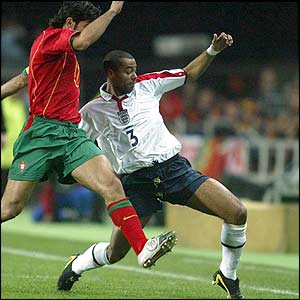 England's Ashley Cole in action