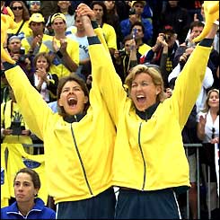 Australia's Kerri Pottharst and Natalie Cook