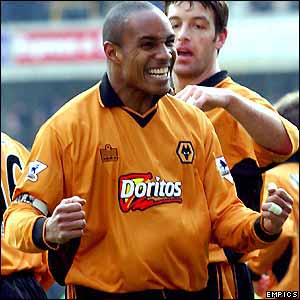 Paul Ince celebrates his goal against Fulham
