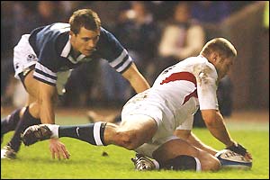 Ben Cohen scores England's first try