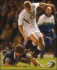 Iain Balshaw scores England's second try