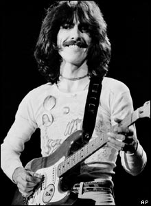 George Harrison performing in 1974