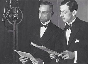 Alistair Cooke (right)