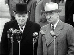 Winston Churchill and Harry S Truman 