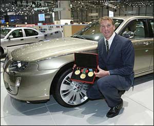 Rover V8 with Olympic rowing champion Matthew Pinsent