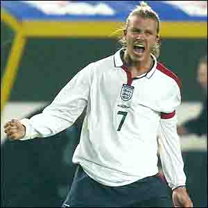 England captain David Beckham