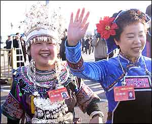 Delegates arriving for the NPC