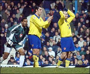 Edu, Freddie Ljungberg and Shaka Hislop