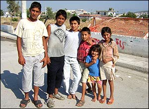 Roma children, Athens