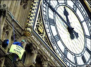 Big Ben protest