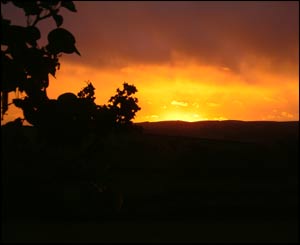 Pictures of a stormy night taken from the garden of Upper Galfog Cottage in Llanigon (Nick, from Brussels)