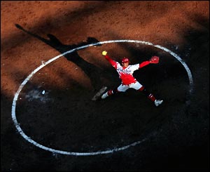 China v Greece softball game