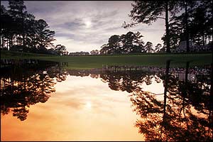 Named after US president Dwight Eisenhower, Ike's Pond occupies three acres near the ninth hole on the par three course