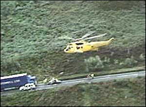 In Pictures: Scotland landslide