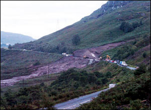 In Pictures: Scotland landslide