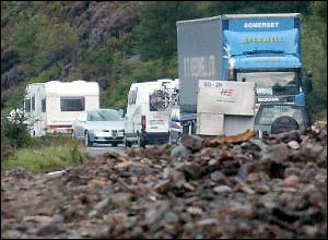 In Pictures: Scotland landslide