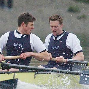 There is controversy as the oars of the two teams clash