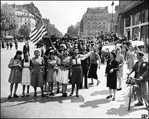 Parisians celebrate liberation