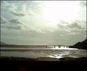 Steve Chaloner took this picture of the bridge at Abermaw out of a moving car