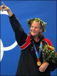 Gold medal for Kirsty Coventry