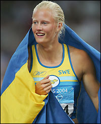 Carolina Kluft finishes with a total of 6952 points