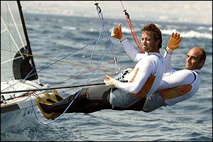 Spain's Xavier Fernandez and Iker Martinez