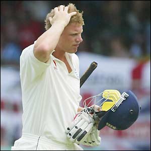 Disappointment for Andrew Flintoff