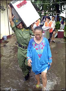 Voter and election official, Jakarta