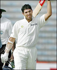 Singh's score of 112 is his best at Test level