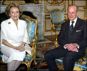 Madame Chirac and Prince Phillip