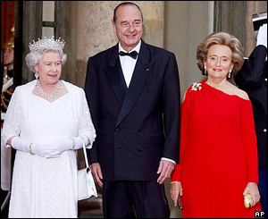 The Queen, Jacques Chirac and Madame Chirac