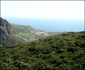 Mountains near Ceuta