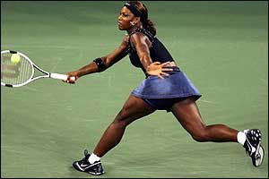 Serena Williams beats Sandra Kleinova 6-1 6-3